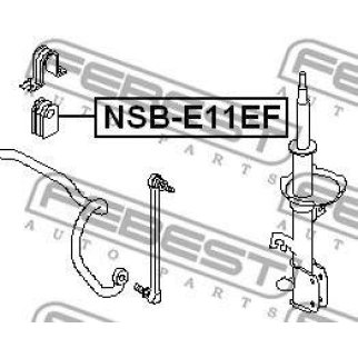 Втулка (сайлентблок) переднего стабилизатора FEBEST NSB-E11EF фото