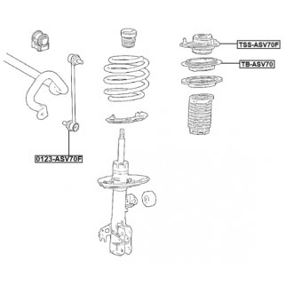Опора амортизатора FEBEST TSS-ASV70F фото 2