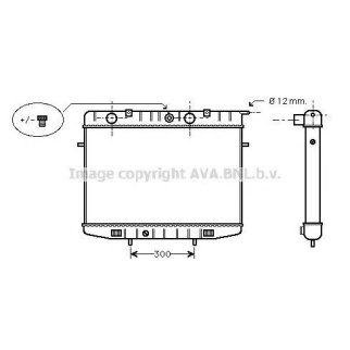 Радиатор основной AVA OL2175 фото
