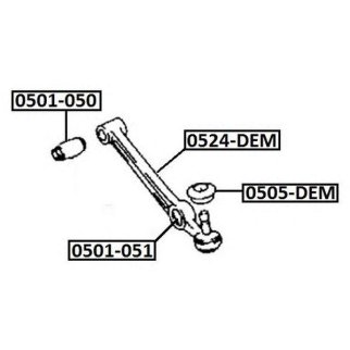 Рычаг передний ASVA 0524-DEM фото