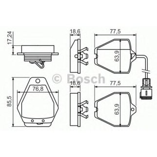 Колодки тормозные передние к-кт BOSCH 0 986 494 436 фото