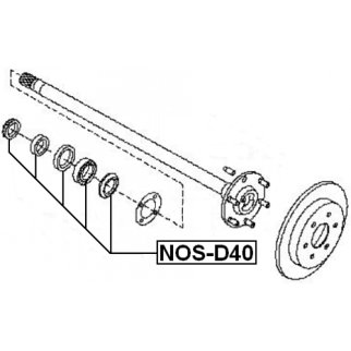 Подшипник задней ступицы FEBEST NOS-D40 фото 2 Подшипник задней ступицы FEBEST NOS-D40 фото 2