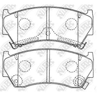 Колодки тормозные передние к-кт NiBK PN2356 фото