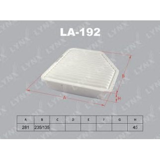 Фильтр воздушный LYNXauto LA192 фото