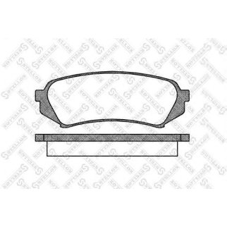 715 010B-SX_колодки дисковые п.! с антискрип. пластинами Nissan Primera 1.6i-2.0i/2.0TD & 16V 96-02 фото