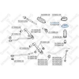 12-53023-SX_опора амортизатора переднего левого! VIN: 020708> KIA Rio 02> фото