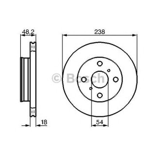 0 986 478 385_диск тормозной передний! Toyota Corolla 1.3-1.8 87> фото