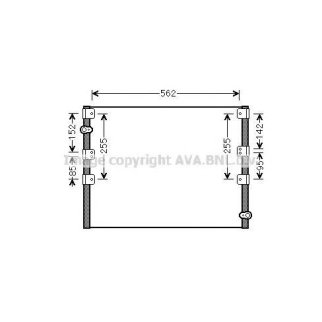 Радиатор кондиционера (конденсер) AVA TO5278 фото