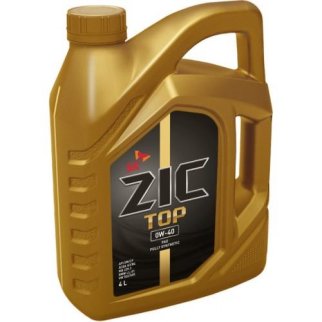Масло моторное ZIC TOP 0W40 SP A3/B4 синт. 4л фото