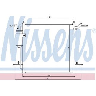 Радиатор кондиционера Nissens 940068 фото