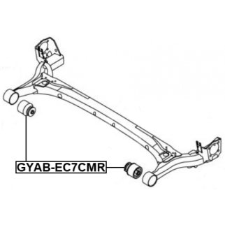 Сайлентблок задней подвески FEBEST GYAB-EC7CMR фото 2