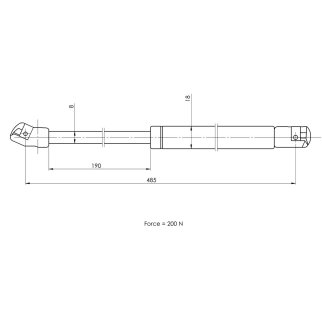 Газовый упор багажника TRIALLI GS 1017 фото 2