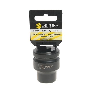 Головка торцевая 19 3/4&quot; 6гр ударная ЭВРИКА фото