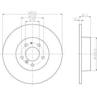Диск тормозной задний TEXTAR 92058400 фото