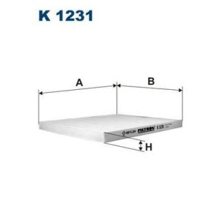Фильтр салона FILTRON K 1231 фото