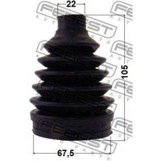 Пыльник ШРУСа наружный (67.5x105x22) 0417P-GA2RR фото