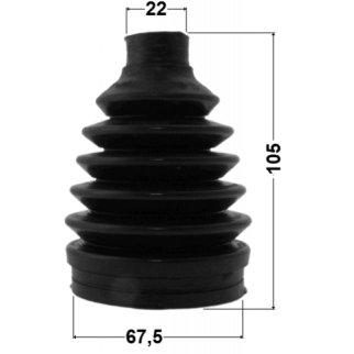 Пыльник ШРУСа наружный (67.5x105x22) 0417P-GA2RR фото 2