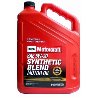 Масло моторное MOTORCRAFT Synthetic Blend 5W-20 4,73 л XO-5W20-5Q3SP фото