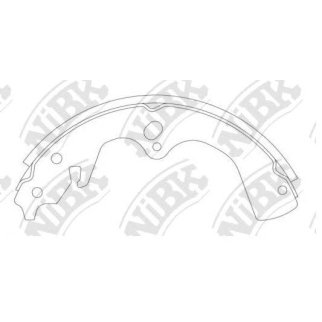 Колодки барабанные к-кт NiBK FN11907 фото