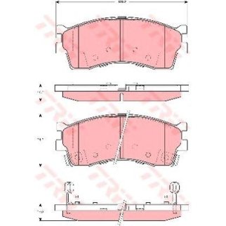 Колодки тормозные передние к-кт TRW GDB3285 фото