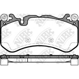 PN31012-NIBK_колодки дисковые передние! MB C219 CLS 63 AMG 06> фото
