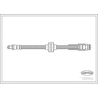 Шланг тормозной CORTECO 19034343 фото