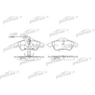 Колодки тормозные PATRON PBP1038 фото