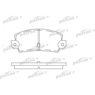 Колодки тормозные дисковые задн RENAULT: 12 70-74, 17 74-80, 18 82-86, 18 Variable 82-86, 21 89-94, 21 седан 86-94, 21 универсал 86-94, 25 84-93, 30 75-84, 5 77-85, ESPACE фото