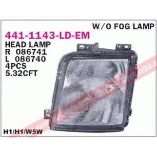 Фара левая DEPO 441-1143L-LD-EM фото