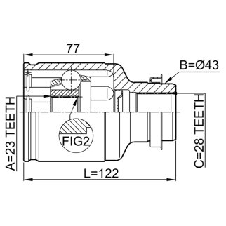 ШРУС внутренний FEBEST 0511-GEMTRH фото 2