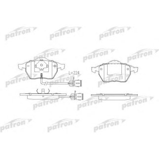 Колодки тормозные PATRON PBP590 фото