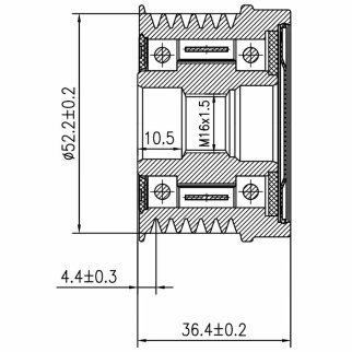 Шкив с обгонной муфтой генер. для а/м Fiat Doblo (05-) 1.3D STARTVOLT SGP 0113 фото 3 Шкив с обгонной муфтой генер. для а/м Fiat Doblo (05-) 1.3D STARTVOLT SGP 0113 фото 3