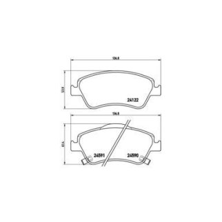 Колодки тормозные передние к-кт Brembo P 83 079 фото