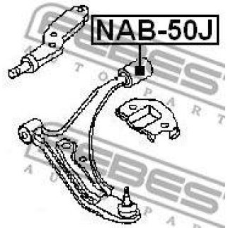 Сайлентблок FEBEST NAB-50J фото