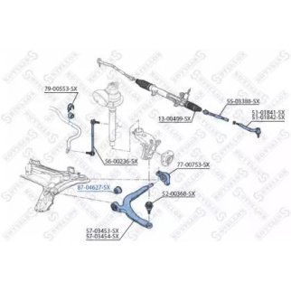 87-04627-SX_сайлентблок рычага пер.! Citroen C5 all 01> фото