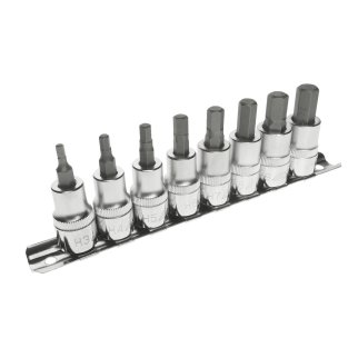 Набор головок торцевых с насадкой HEX 3/8&quot; H3-H10, 8 предметов JTC фото