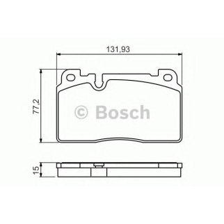 Колодки тормозные передние к-кт BOSCH 0 986 494 702 фото