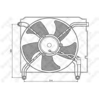 29-99251-SX_вентилятор охлаждения! Daewoo Lanos 1.4/1.6 97> фото