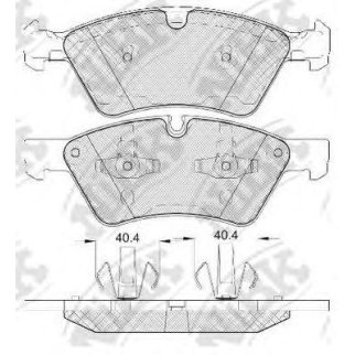 Колодки передние (MB W164 (ML)/X164 (GL)/W211/W251 04) (с датчиком) PN0500W фото