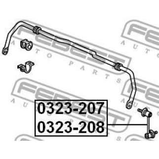 Стойка заднего стабилизатора FEBEST 0323-207 фото