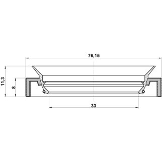 95HAY35760813L_сальник АКПП! 35x76x8/11,5 Honda Jazz 1.4 02-08 фото 2