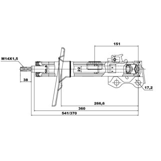 Амортизатор передний R TOYOTA RAV4 06- FEBEST 01660968FR фото 2