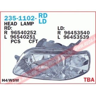 Фара передн лев с ЭК CHEVROLET: AVEO 04- фото