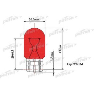 Лампа PATRON PLWY21W фото