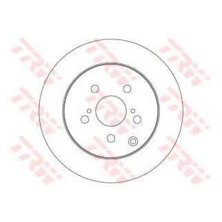 Диск тормозной задний TRW DF6319 фото