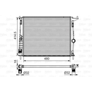 Радиатор основной Valeo 700802 фото