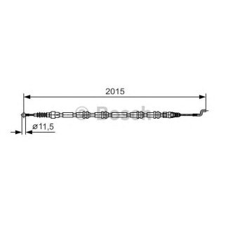 Трос стояночного тормоза BOSCH 1 987 482 017 фото