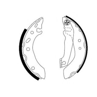 Колодки барабанные к-кт MINTEX MFR285 фото