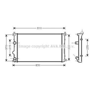 Радиатор основной AVA RTA2322 фото