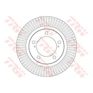 Диск тормозной передний вентилируемый TRW DF6239S фото